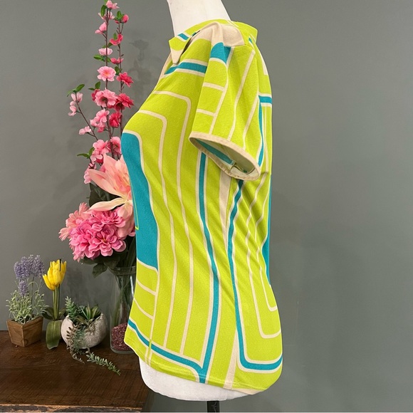 Bisou Bisou Collared Short Sleeve Top - Picture 5 of 12